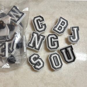 2/$5 Crocs Alphabet Shoe Charm jibits